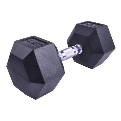 Profi šestihranná pogumovaná činka Sportago Hexagon 17,5 kg