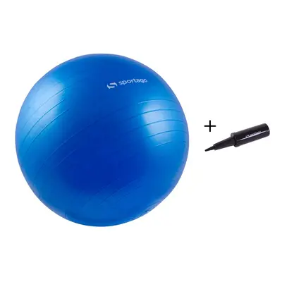 Gymnastický míč Sportago Anti-Burst 55 cm, včetně pumpičky - modrá