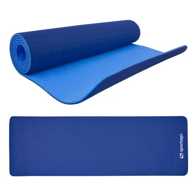 Podložka na cvičení Sportago TPE Yoga dvouvrstvá 173x61x0,6 cm Modrá