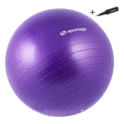 Gymnastický míč Sportago Anti-Burst 85 cm, včetně pumpičky - fialová