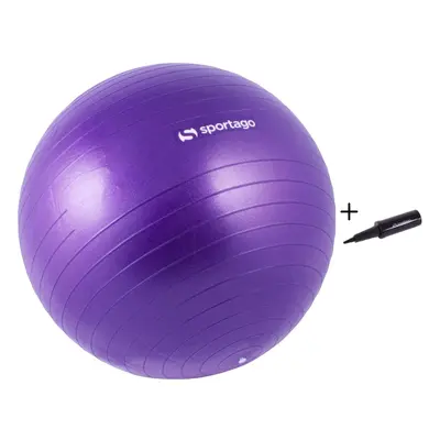 Gymnastický míč Sportago Anti-Burst 65 cm, včetně pumpičky - fialová