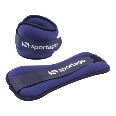 Sportago neoprénová zátěž na zápěstí/kotník 2 x 0,5 kg - modrá