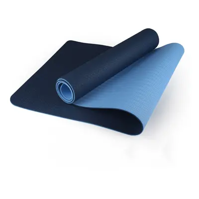 Podložka na cvičení Sportago TPE Yoga dvouvrstvá 173x61x0,6 cm - modrá