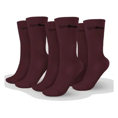 GymBeam Ponožky 3/4 Socks 3Pack Eggplant