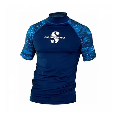 Lycrové triko Scubapro RASH GUARD AEGEAN UPF50, krátký rukáv - pánské