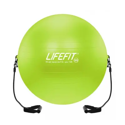 Lifefit GYMBALL EXPAND 55 cm Gymnastický míč s expanderem