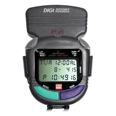 Digi Sport Instrument DTM 60 300Lap Stopky s posvětlením a klipsou na pásek