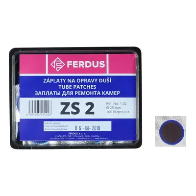 FERDUS Lepení-záplata ZS2 kulatá 25mm box 100ks