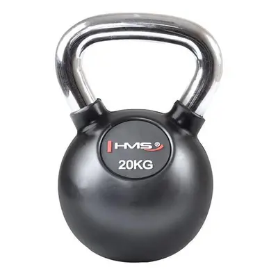 HMS Vinylový kettlebell s chromovaným úchopem KGC 20 kg