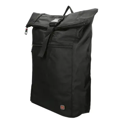 Enrico Benetti Cornell 17" Notebook Backpack Roll Top Black batoh