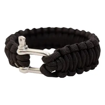 BCB Adventure náramek paracord kov černý