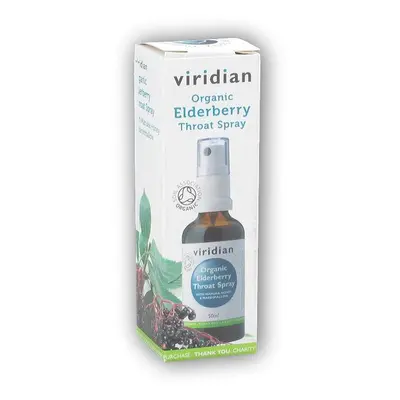 Viridian Elderberry Throat Spray 50ml Organic