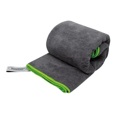 TravelSafe ručník Microfiber Terry Towel XL charcoal/lime green