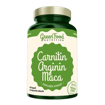 GreenFood Carnitin Arginin Maca 90 kapslí