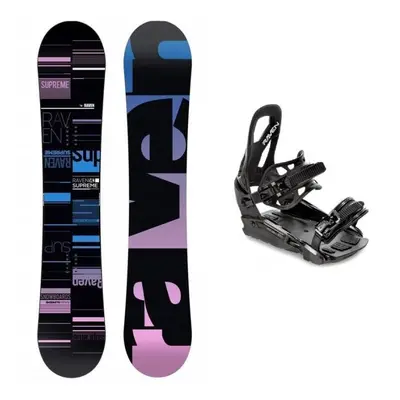 Raven Supreme black dámský snowboard + Raven S230 Black vázání