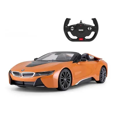 Rastar BMW i8 1:12, licence, LED, metalický lak, oranžové