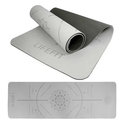 Lifefit Podložka Yoga MAT Relax Duo 183x58x0,6cm černá