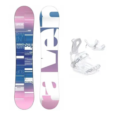 Raven Supreme white dámský snowboard + Raven FT360 white vázání