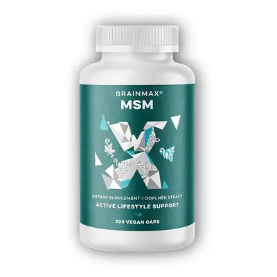 BrainMax MSM 800mg 200 rostlinných kapslí