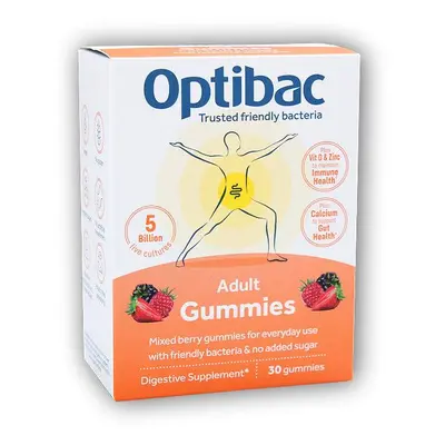 Optibac Želé s probiotiky pro dospělé 30 gummies 99g