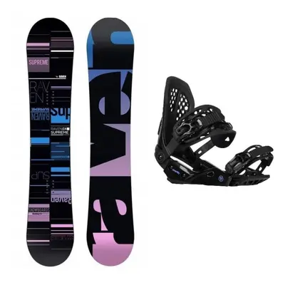 Raven Supreme black dámský snowboard + Gravity G2 Lady black vázání