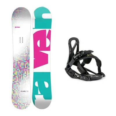 Raven Pearl white dětský snowboard + Beany Kido vázání