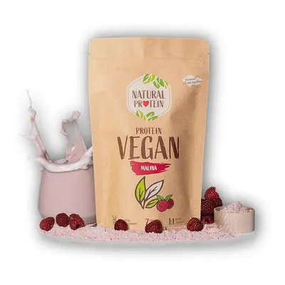 Natural Protein Veganský protein - malina 350g