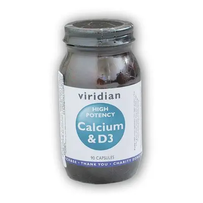 Viridian High Potency Calcium,D3 90cps