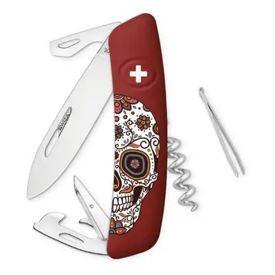 Swiza kapesní nůž D03 Mexican Skull red