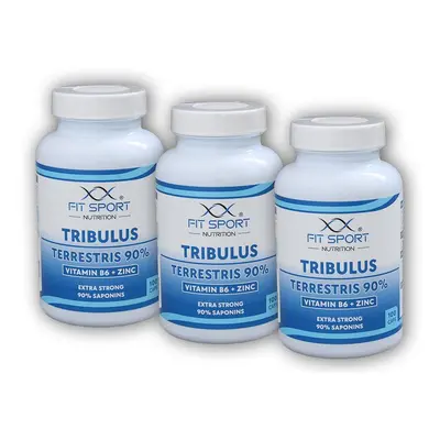 FitSport Nutrition 3x Tribulus Terrestris 90% + Vitamin B6 + Zinc 100 caps