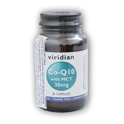 Viridian Co-enzym Q10 with MCT 30mg 30 kapslí