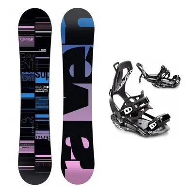 Raven Supreme black dámský snowboard + Raven FT360 black vázání