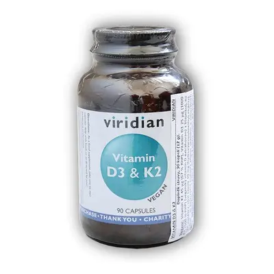 Viridian Vitamin D3 K2 90 kapslí