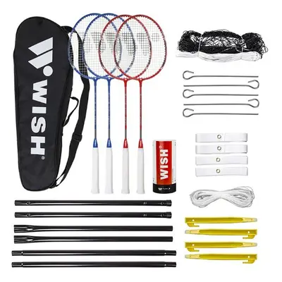 WISH Sada na badminton ALUMTEC 5566 červeno-modrá