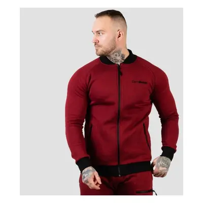 GymBeam Mikina Zipper Classic Burgundy