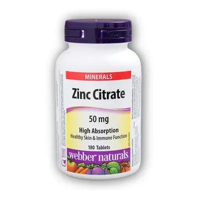 Webber Naturals Zinc Citrate 50 mg 180 tablet