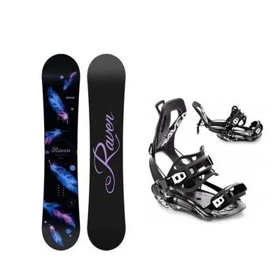 Raven Mia Black dámský snowboard + Raven FT360 black vázání