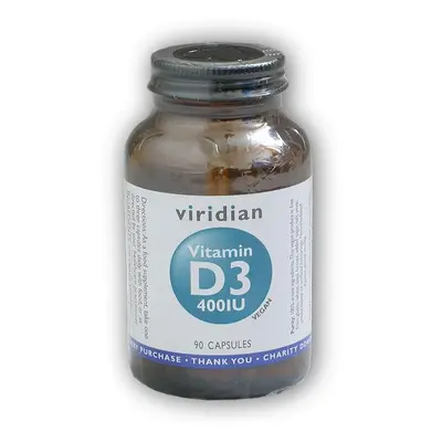 Viridian Vitamin D3 400IU 90 kapslí