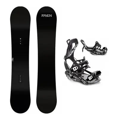 Raven Pure black pánský snowboard + Raven FT360 black snowboardové vázání