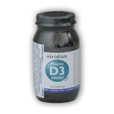 Viridian Vitamin D3 2000iu 150 kapslí