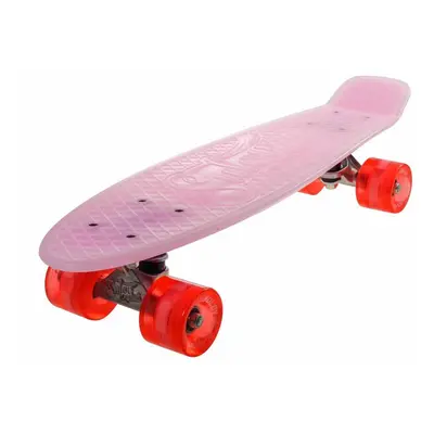 Sulov Penny board 22" Burn Rider růžový fosforeskující blikající kolečka