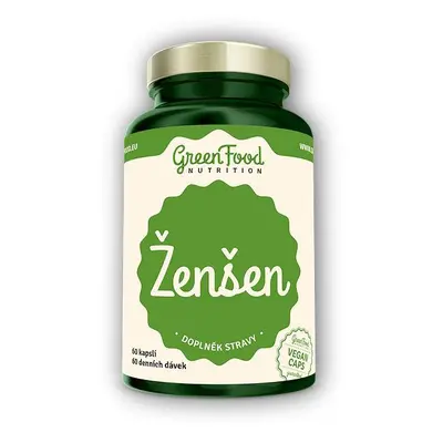 GreenFood Nutrition Ženšen 60 vegan kapslí