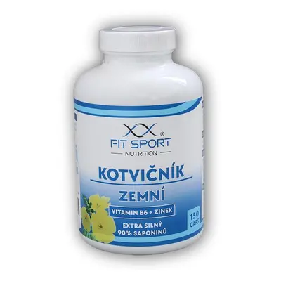 FitSport Nutrition Kotvičník zemní 90% + Vitamin B6 + Zinek 150 kapslí