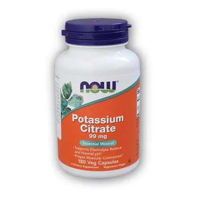 NOW Foods Potassium Citrate 99mg 180 kapslí