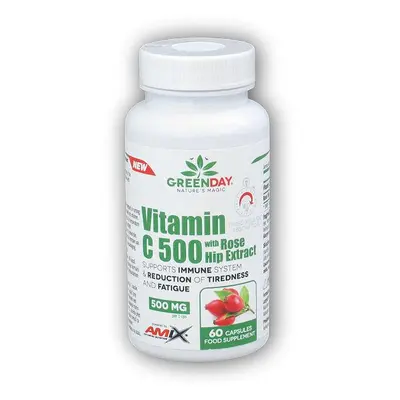 Amix GreenDay Vitamin C 500mg with RoseHip 60cps