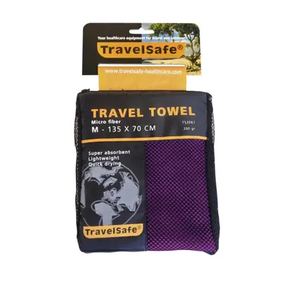 TravelSafe ručník Microfiber Towel M purple