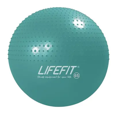 Lifefit Gymnastický masážní míč Massage Ball 65 cm tyrkysový