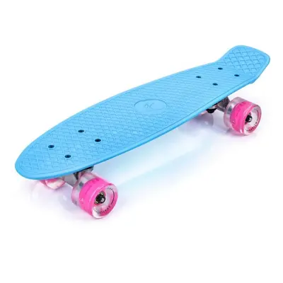 Meteor 56 cm s LED kolečky Blue Pennyboard