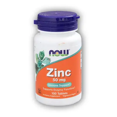 NOW Foods Zinc (zinek glukonát) 50mg 100 tablet