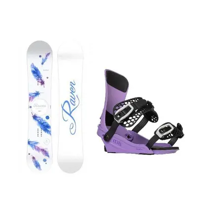 Raven Mia White dámský snowboard + Gravity Fenix levander vázání